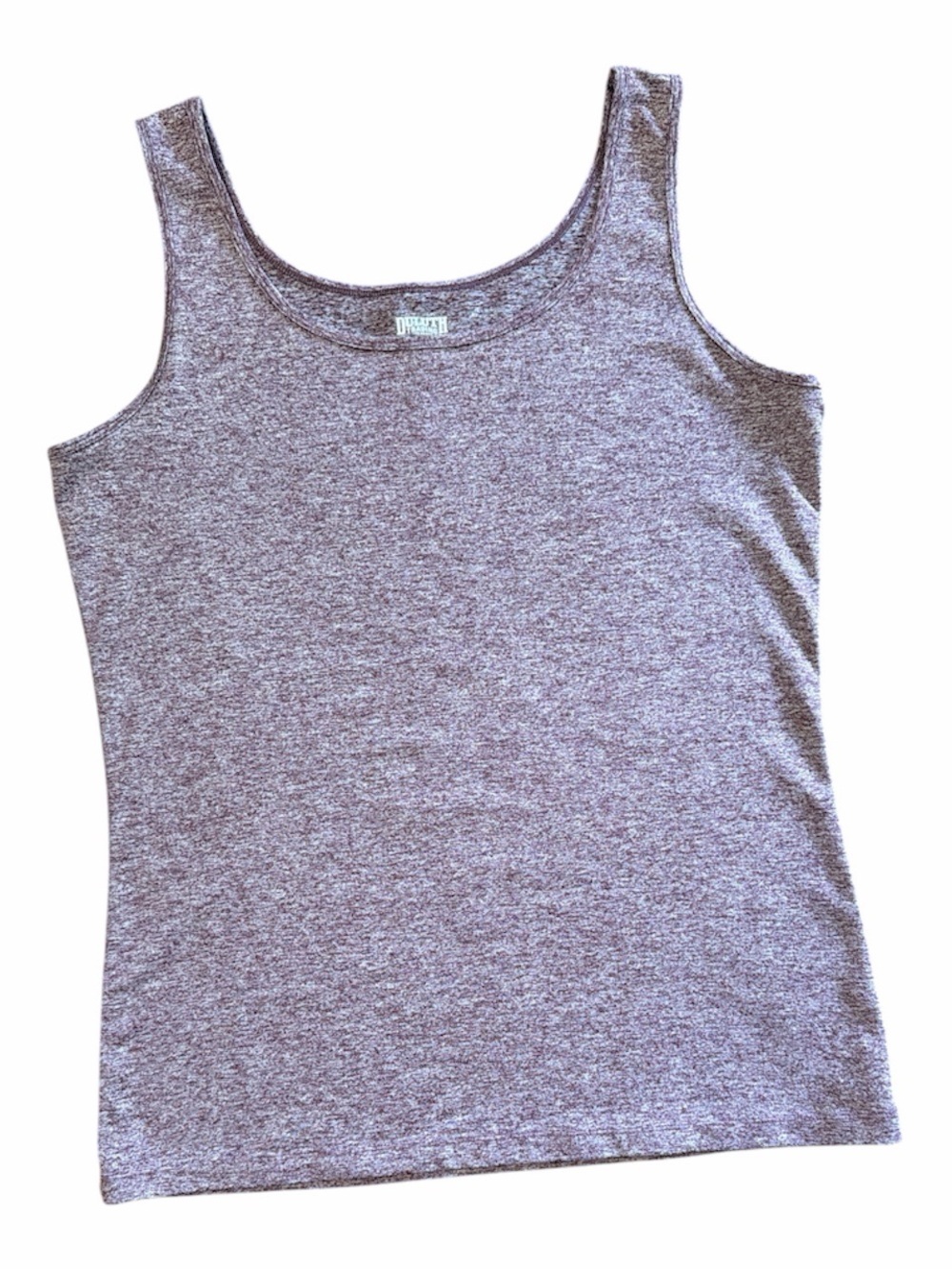 Duluth Trading Co Heather Mauve Scoop Neck Tank Top